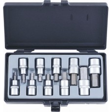 Σετ καρυδάκια allen 4 - 19 mm με υποδοχή ½″ σε κασετίνα FORCE 4111